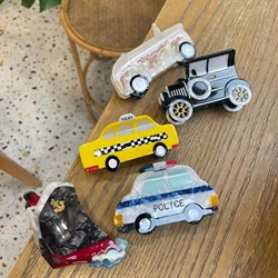 Geometry Creative Cute Automobile Bus Taxi Resin Hair Claw for Women Hair Clip Gift NEW Hair Claws 2024 NEW Hair Accessories