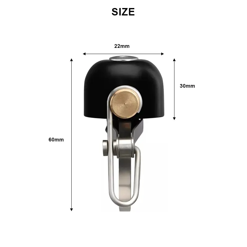 자전거 벨 레트로 클래식 클리어 큰 소리 강철 구리 MTB 산악 자전거 핸들 바 링 경적 안전 사이클링 경고 경보