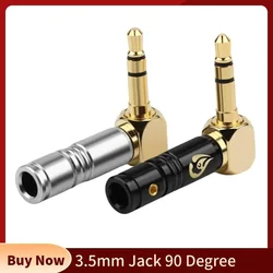 Audio Jacks 3.5mm 1/8 3 Pole 3.5 Connector 90 Degree Consumer Electronics Headphone Plug Speaker Terminal Right Angle Stereo