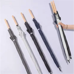 Lightweight 180g Carbon Fiber Umbrella with Long Wood Handle UV Protection Parasol Umbrella for Man Woman Gift