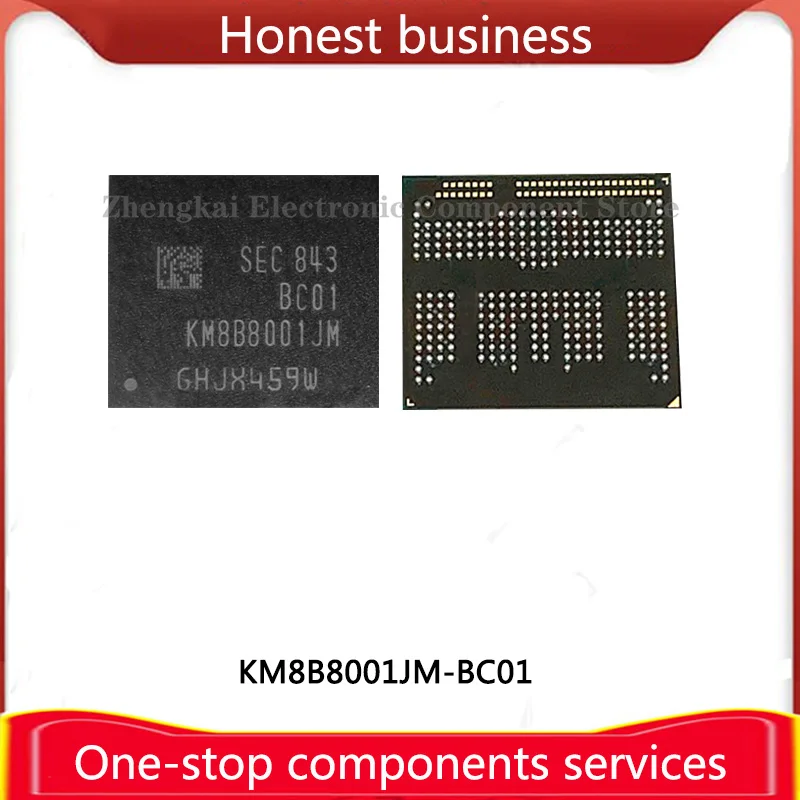 

KM8B8001JM-BC01 100% working 100% quality UMCP BGA 256+64 chip mobile phone hard disk memory Computer storage KM8B8001JM