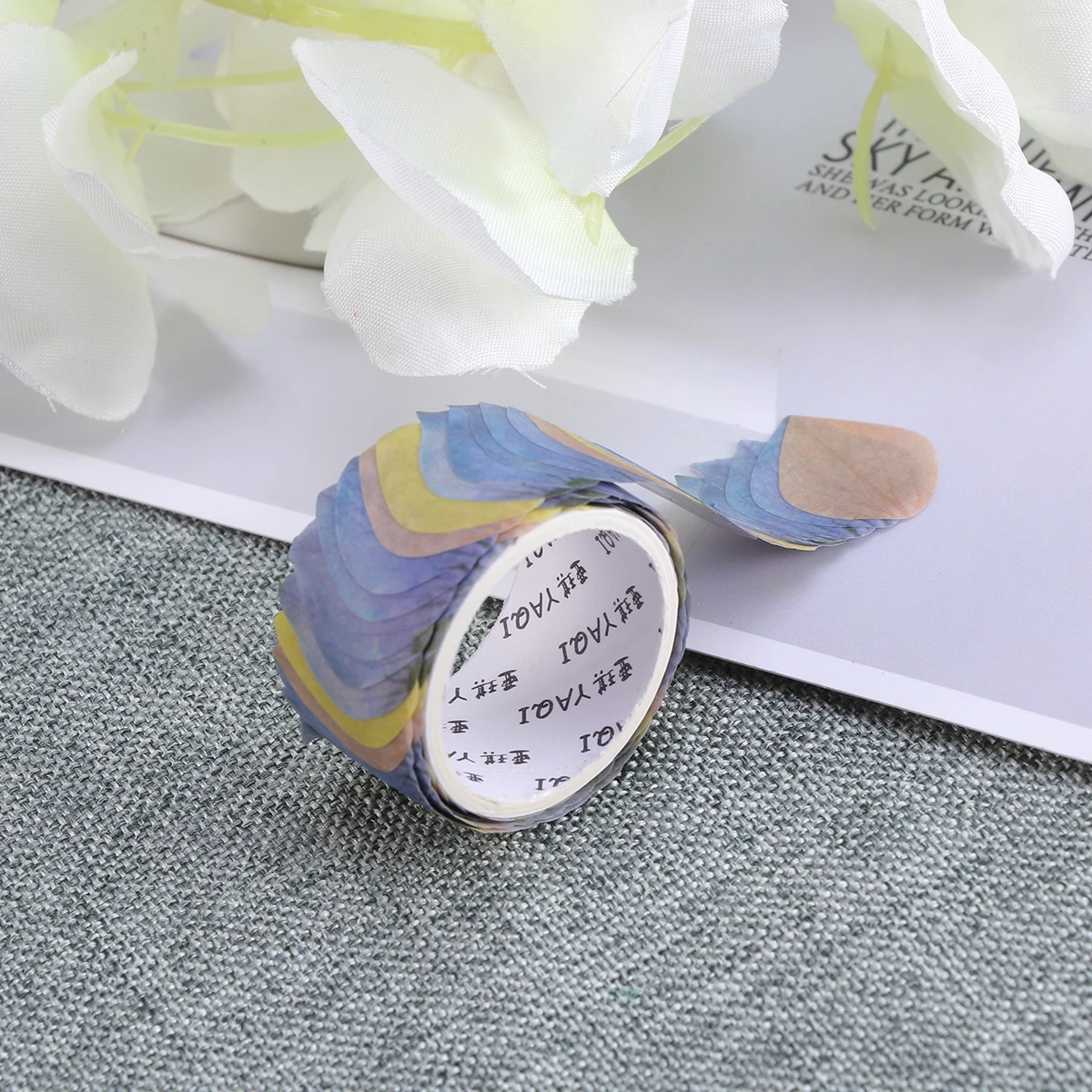 

Petal Washi Tape Decorative Stickers Adhesive Diy Washi Tape for Scrapbooking Craft Gift Wrapping Paper DIY Supplies