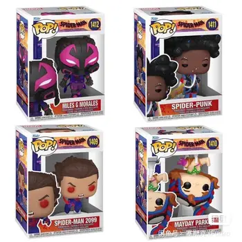 Funko Pop 漫威蜘蛛人平行宇宙系列龐克邁爾斯·莫拉萊斯·梅黛·帕克可動人偶 收藏模型玩具 可愛娃娃 8 最佳銷售 流行奇蹟 - №6