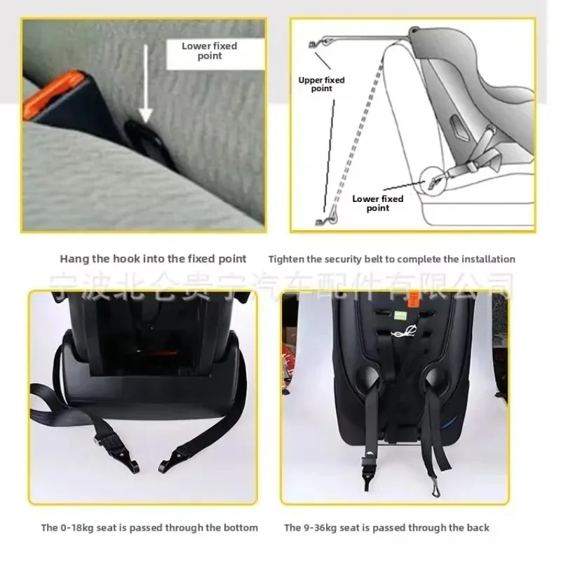 قطعة واحدة لقضبان السيارات ISOFIX وأحزمة مقاعد الأطفال والرضع وموصلات المزلاج والواجهات والاتصالات الخلفية وإكسسوارات السيارات #5