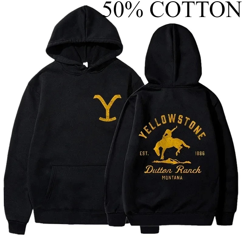 2025 الرجال الموضة الكلاسيكية يلوستون داتون مزرعة أغطية رأس مطبوعة الرجال والنساء الخريف نمط عادية هوديس البلوز القمم #1