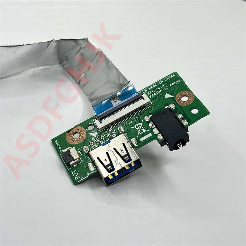 Original fit for ASUS E203NA audio headphone IO USB BOARD small board E203NA IO  REV 2.0 with cable 100% test OK