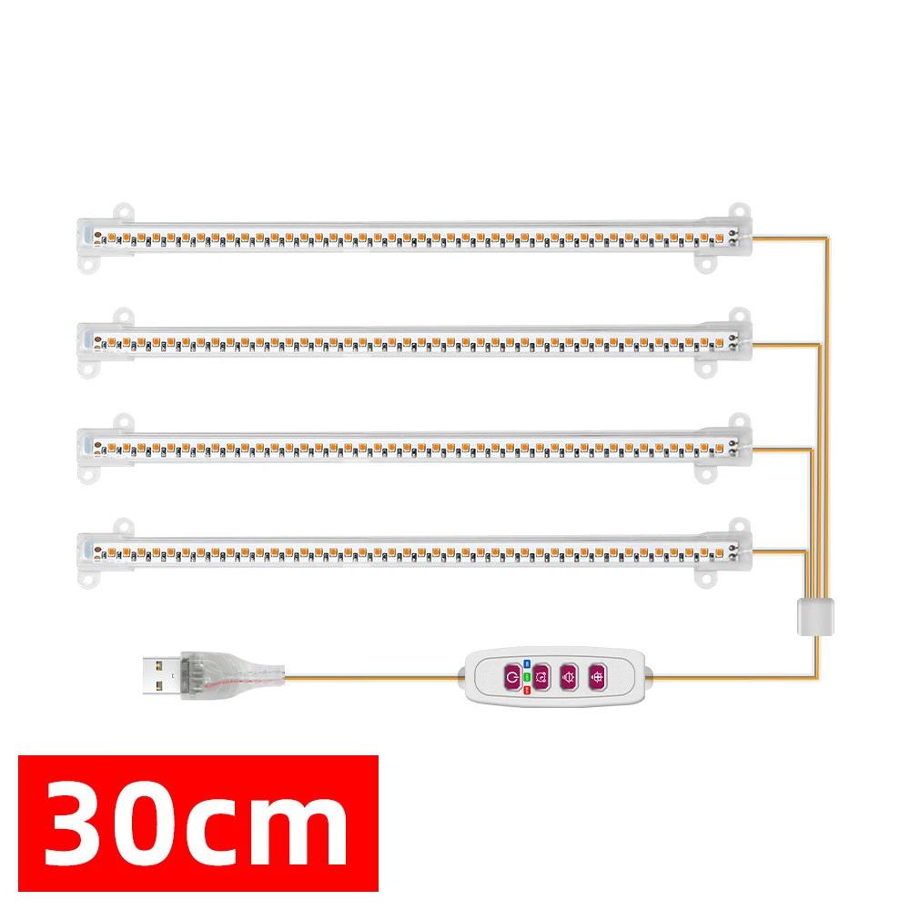 1/2/3/4Head Led Grow Light Strip Buis Kamerplant Usb Volledige Spectrum Phyto Lamp dimbare Timer Zaailingen Vegs Bloem Groeien Lamp - afbeelding 1