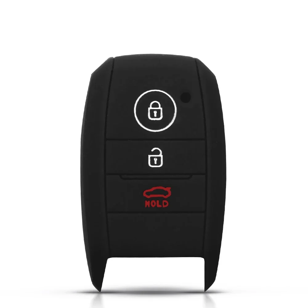KEYYOU Silicone Car Key Case For Kia K3 K4 K5 Rio Ceed Soul Sportage Sorento Carens Picanto Smart 3 Buttons Remote Fob Cover