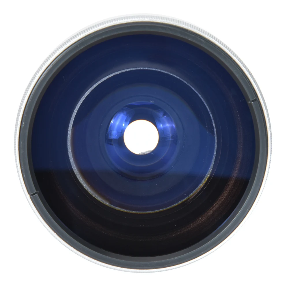 Silver Strong Applicability 37mm 0.25X Super Fisheye Additional Lens for 37mm Caliber Camera Lenses