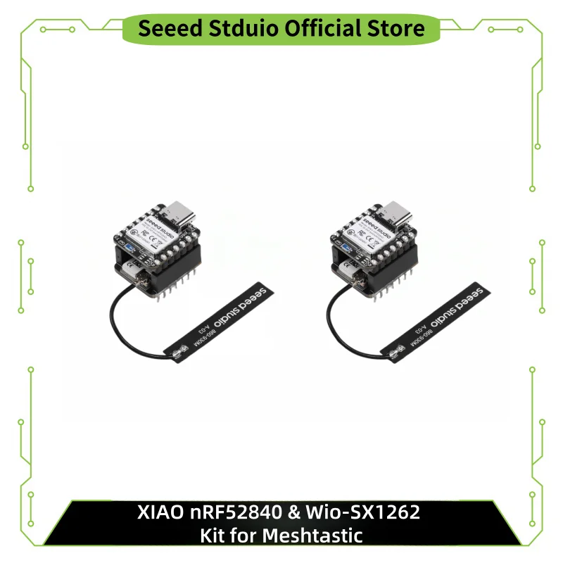 XIAO nRF52840 & Wio-SX1262 Kit for Meshtastic, 868MHZ, 915MHz