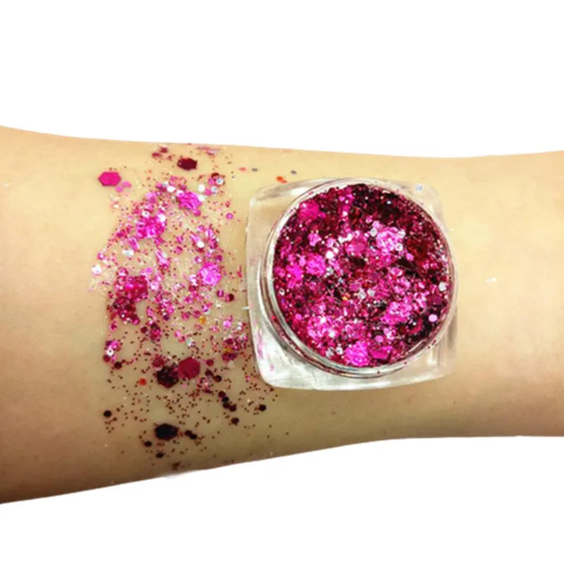 Glitter Eyeshadow Gel Makeup Nail Art Mermaid Sequins Shimmer Diamond Eye Shiny Skin Highlighter Face Body Glitter