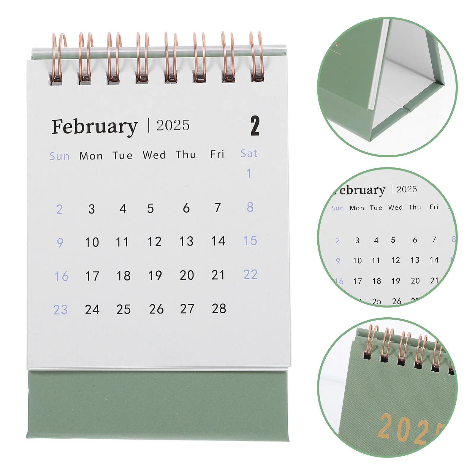 

Flip Desk Calendar 2024-2025 Mini Stand Calendar Thick Paper Monthly Planner Office Desktop Organizer Daily Scheduling