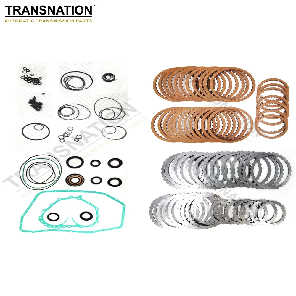 Transnation ZF6HP-26 ZF6HP-28 Transmission Master Rebuild Kit Overhaul Seal Gasket With Clutch Plate For AUDI Volkswagen 2004-UP