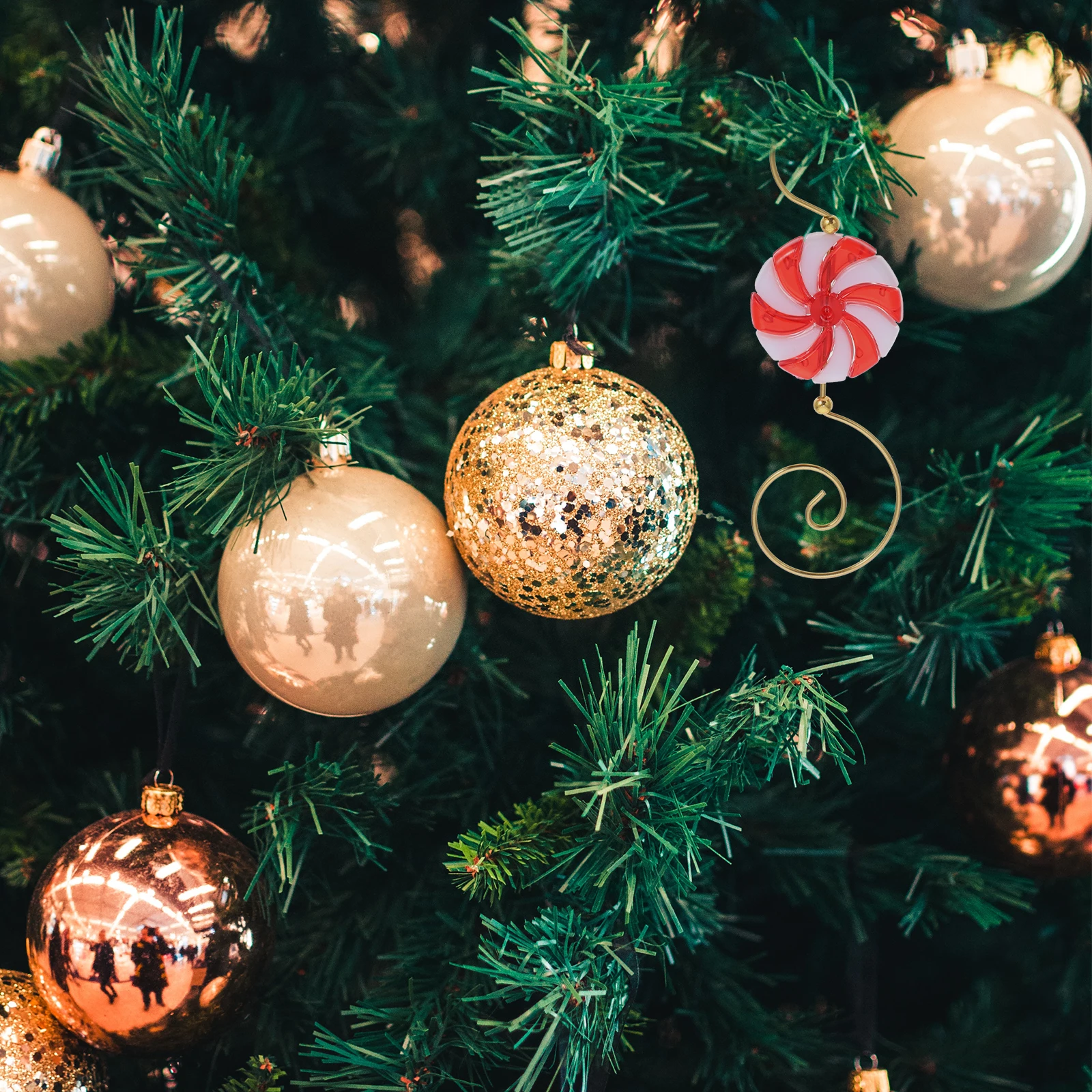 

20 Pcs Christmas Windmill Hooks 7 8cm Iron DIY Decorations Xmas Tree naments Stocking Gifts Festive Accessories