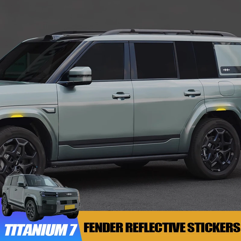 

Fender Reflective Stickers for BYD Leopard Titanium 7 Door Anti-Collision Strips Warning Anti-Scratch Modification Accessories