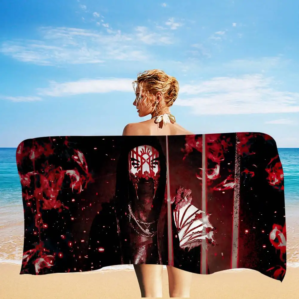 Band S-Sleep Token Microfiber Printed Beach Towel Mountain Climbing Yoga Beach Swimming Running Absorbent Soft Towel