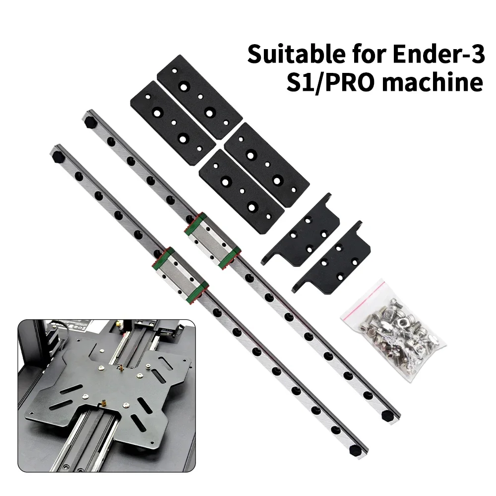 Imagem -05 - Kit de Atualização de Guia Linear Eixo y Duplo Ender s1 Pro Mgn9h Linear Rail Ender3 s1 Peças de Impressora 3d