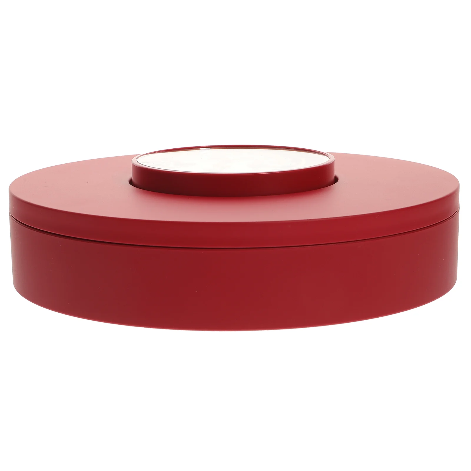 

Nut Serving Platter Candy Storage Box Platters Tray Lid Dried Fruit Plate Red Plastic Snack Container