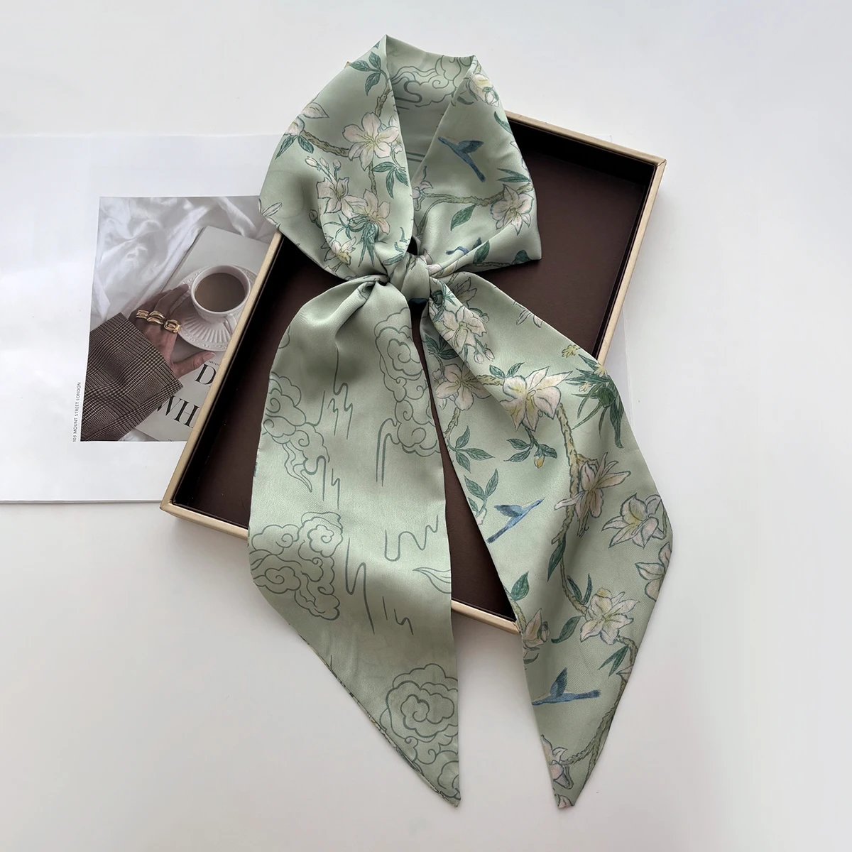 ผ้าพันคอผ้าไหมเทียมแบบหรูหราสำ - Silk Tie Woven บทวิจารณ์และราคา