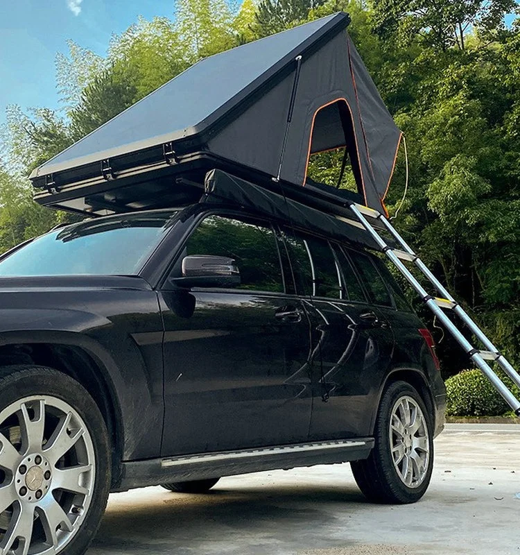 متوفر في المخزون خيمة صدفية من الألومنيوم على السطح هيكل صلب 4-5 أشخاص