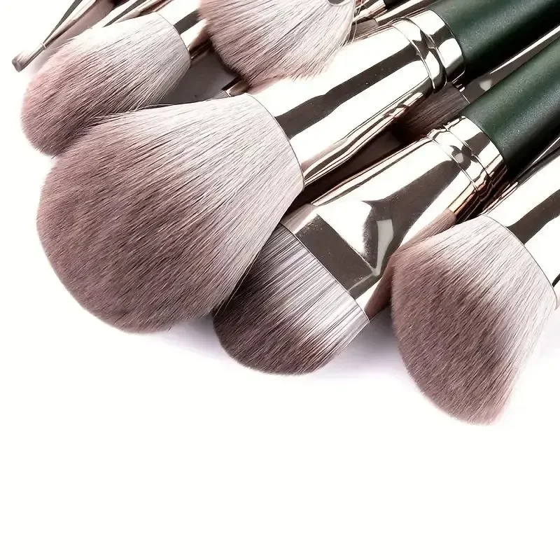 14 pezzi pennelli per trucco set per sfumare fard grande soffice e morbido ombretto pennello per fondotinta donna polvere cosmetica strumenti per il trucco di bellezza