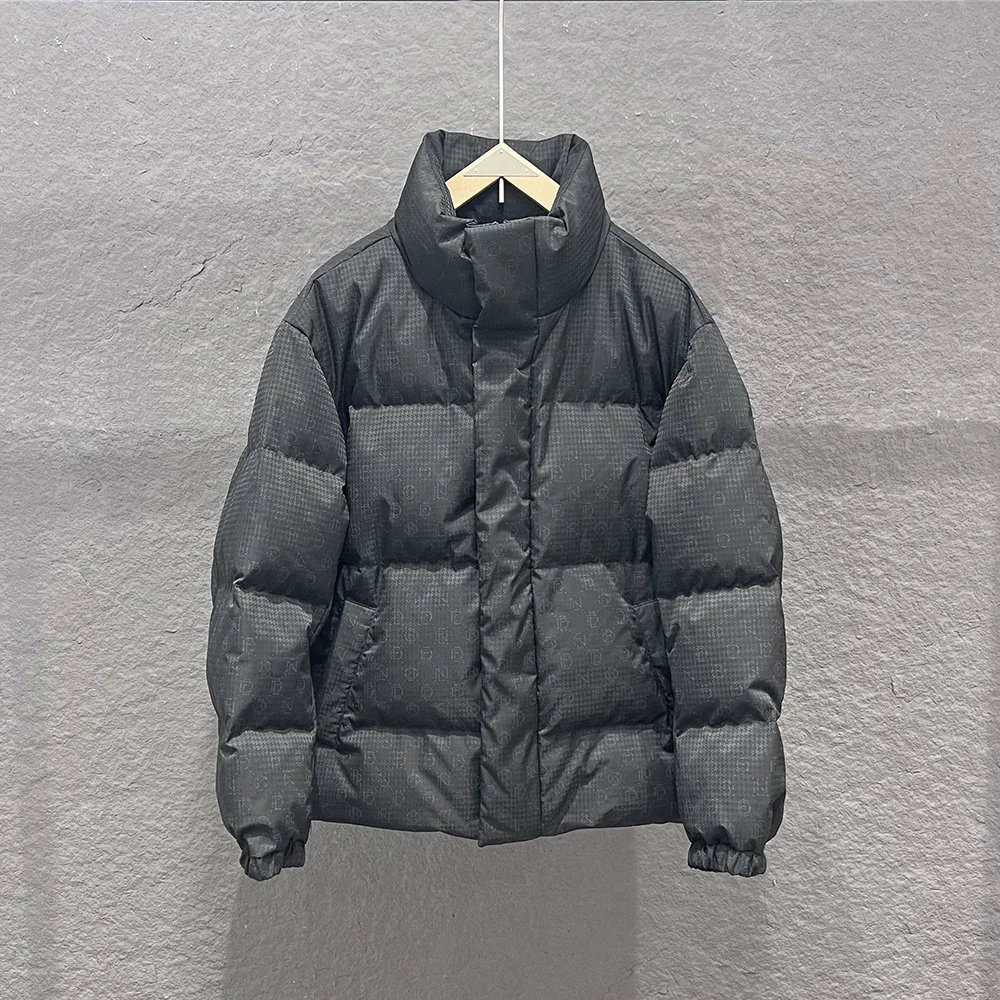 

G-Home Winter Faion Men's ort down Jaet Du Feather Young Youth Print Thi Outerwear Stand Collar Lightweight Luxury