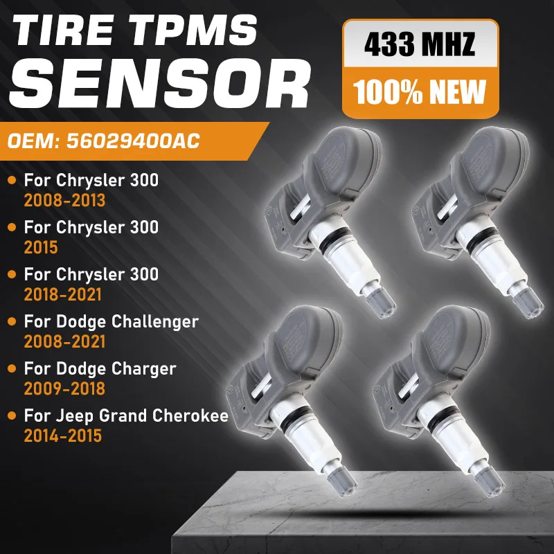 

For Jeep Grand Cherokee WK2 2014-2015 Tire Pressure Sensor Dodge Charger 2009-2018 Chrysler 300 Dodge Challenger 2008-2021 TPMS