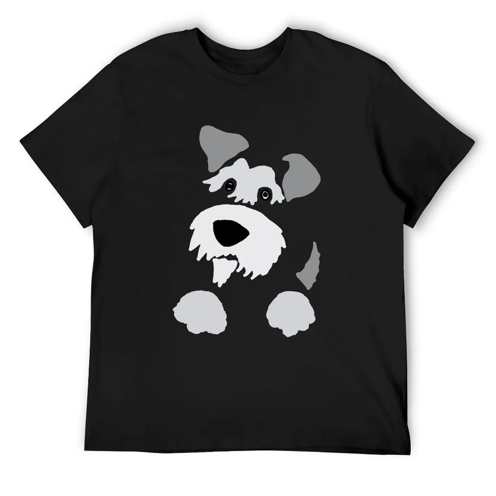 

Funny Schnauzer Dog Art Abstract T-Shirt valentines boutique clothes oversized blanks luxury designer mens graphic t-shirts