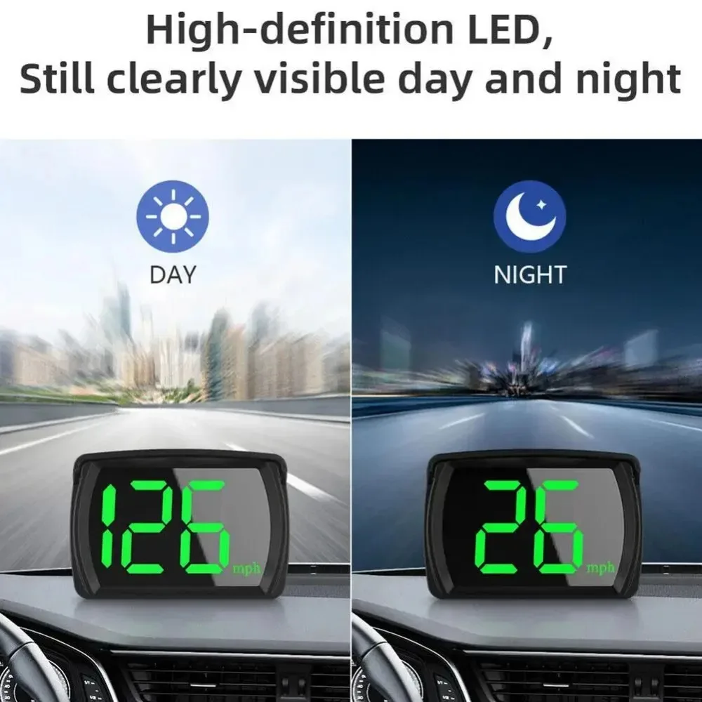 Car Head Up Display HUD GPS Speedometer Digital Speed Projection Windshield Plug And Play Universal For Car Truck Accessories
