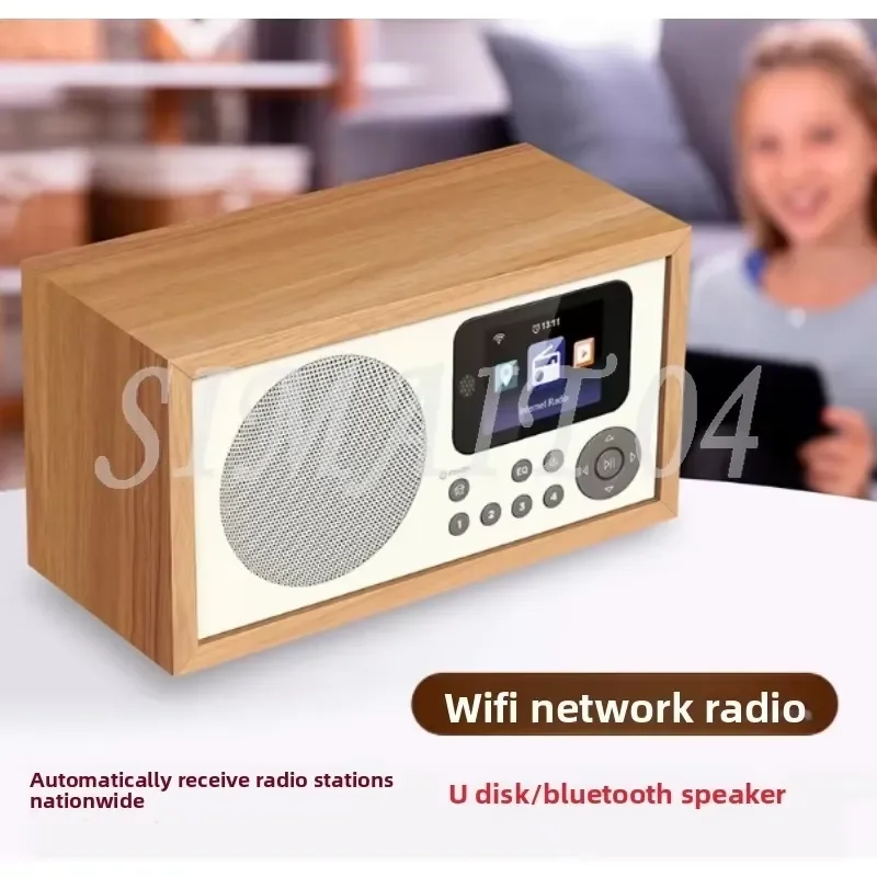 D2 WiFi Internet Digital Radio BT5.0 Speaker Internet Radio with Spotify Connect/Bluetooth/Remote Control/Colour