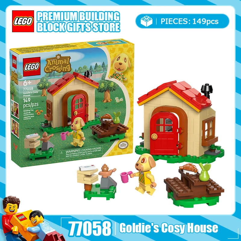 

Lego строительные блоки Animal Crossing 77058 молочные конфеты маленькая семья детская головоломка здание детская игрушка в подарок