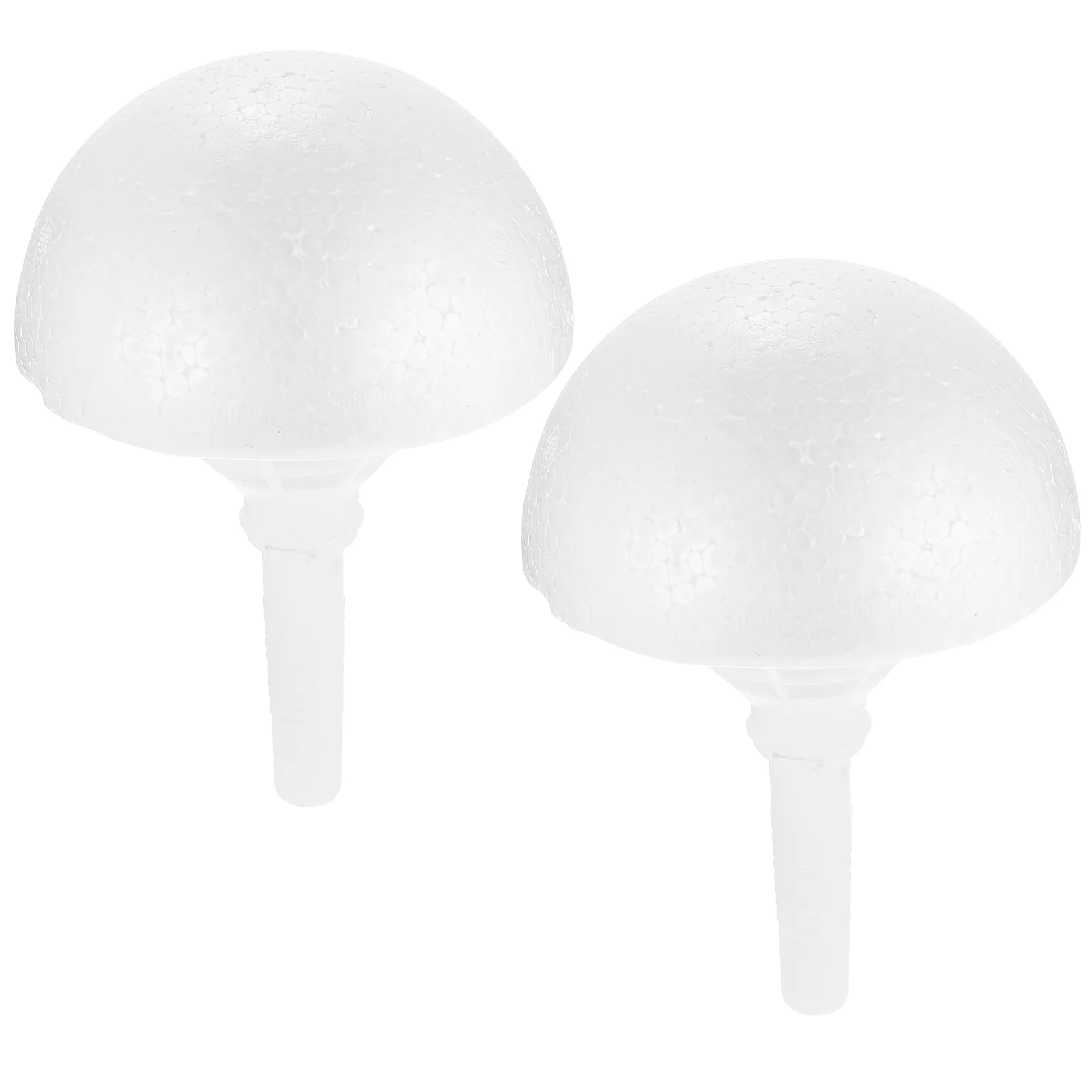 

2 Sets Flower Stalk Bouquet Material Bridesmaid Plant Holder Polystyrene Foam Wedding Decor Handle
