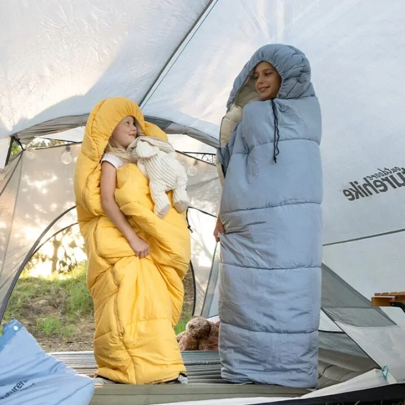 sleeping bag outdoor extensible splicing camping warm envelope sleeping bag primary school students lunch break nap