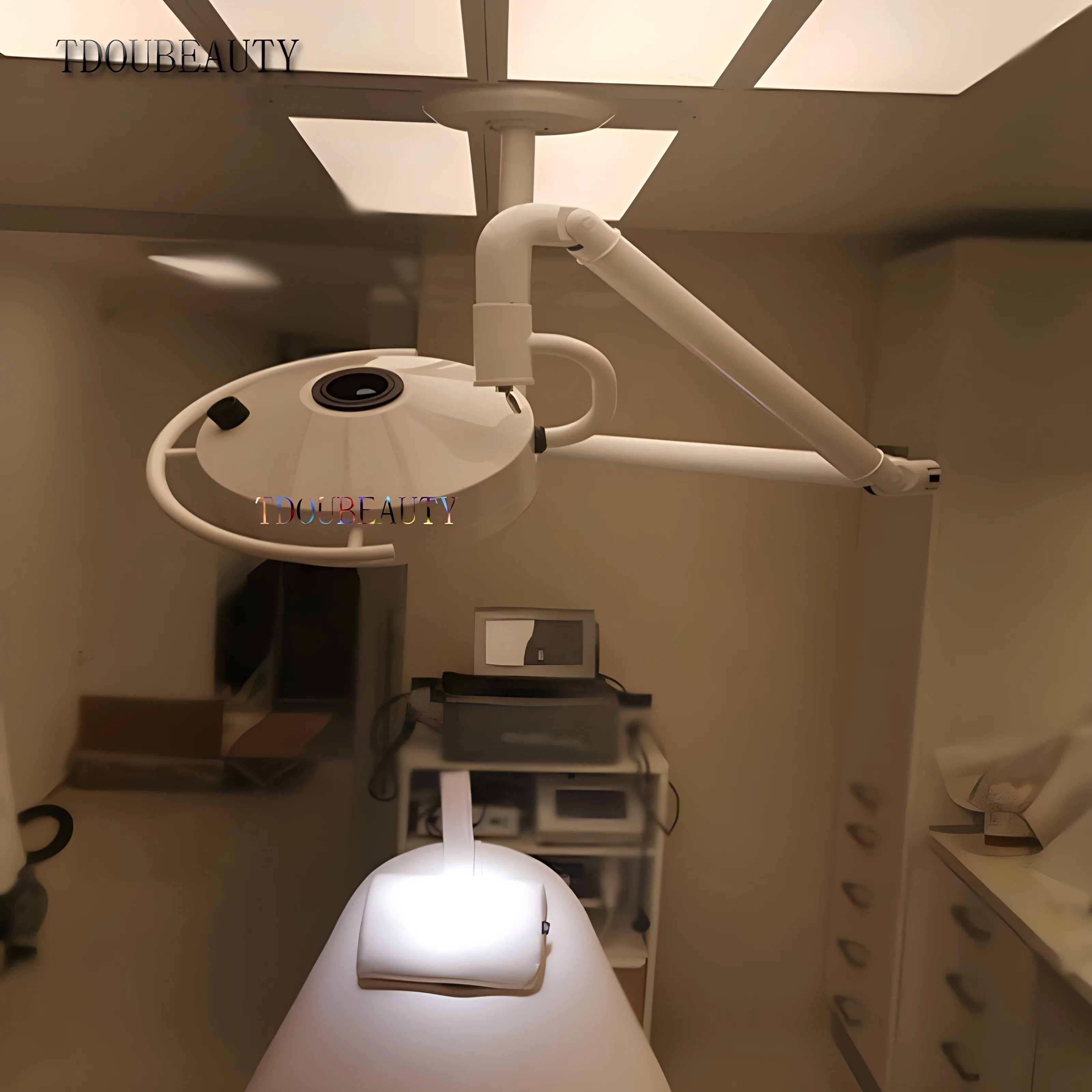 TDOUBEAUTY 72W Super Brightness Surgical Ceiling Lamp Surgical Exam Light LED Shadowless Lamp For Pet Surgery Dental Lighting