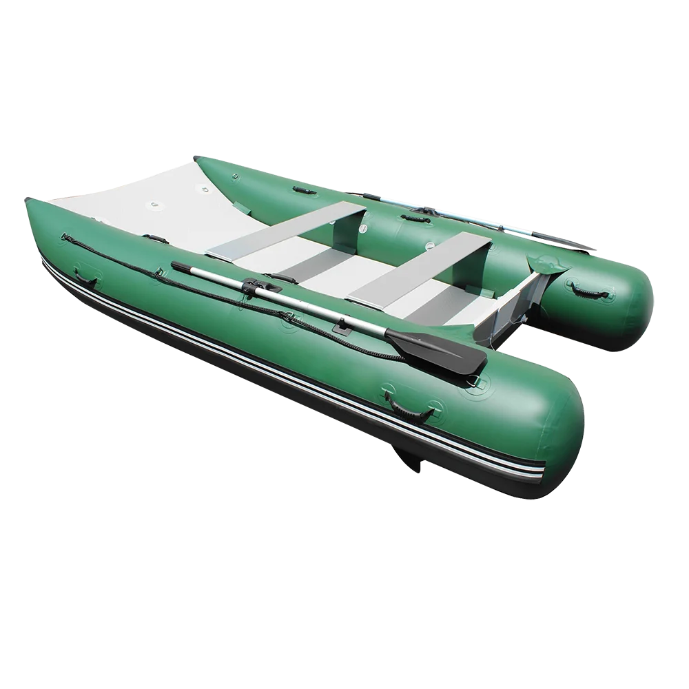 Factory Price 11' 12' 13' Inflatable Catamarans Inflatable Boat SFB-C390 Dinghy Mini Cat Boat True Kit