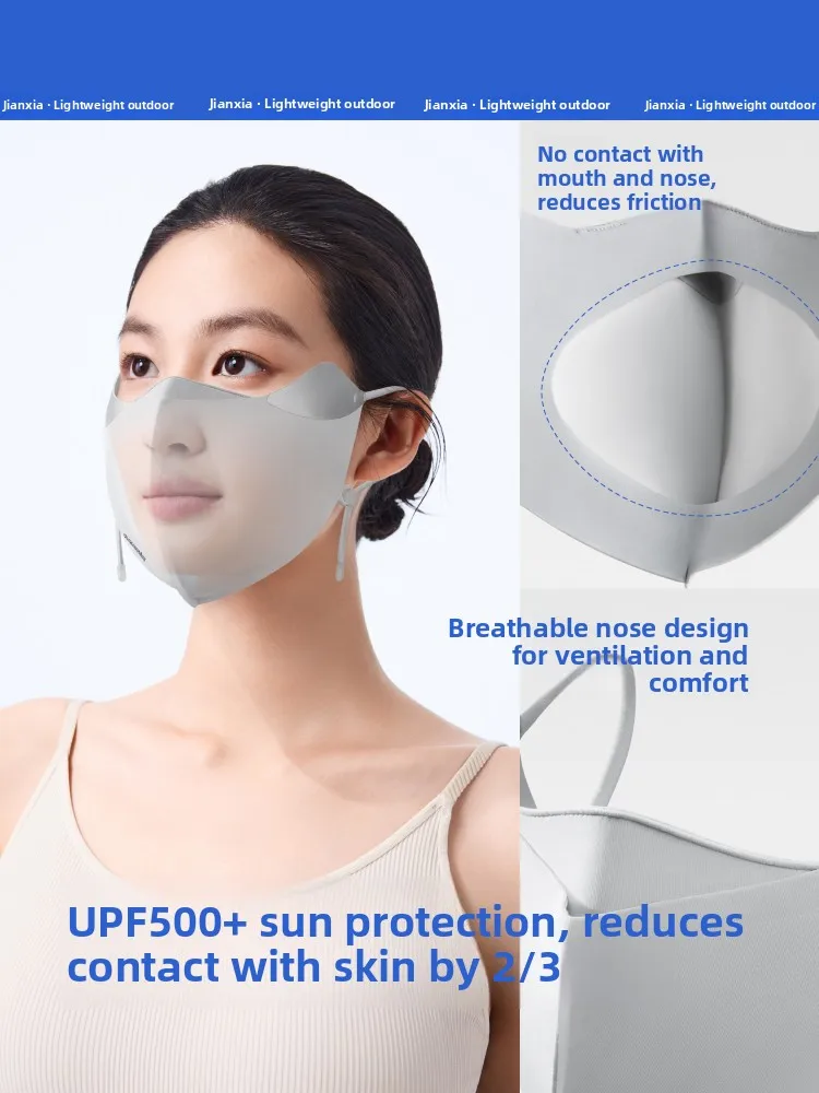 Bananain Sun Protection Mask Breathable Repair UV Protection Medical Beauty Back Support Face Shield Sensible Skin Care