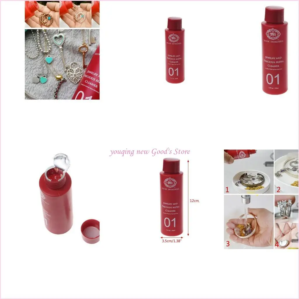 57QA 100ml Capacity Jewelry Cleaner Anti-Tarnish Quick Jewellery Cleaning