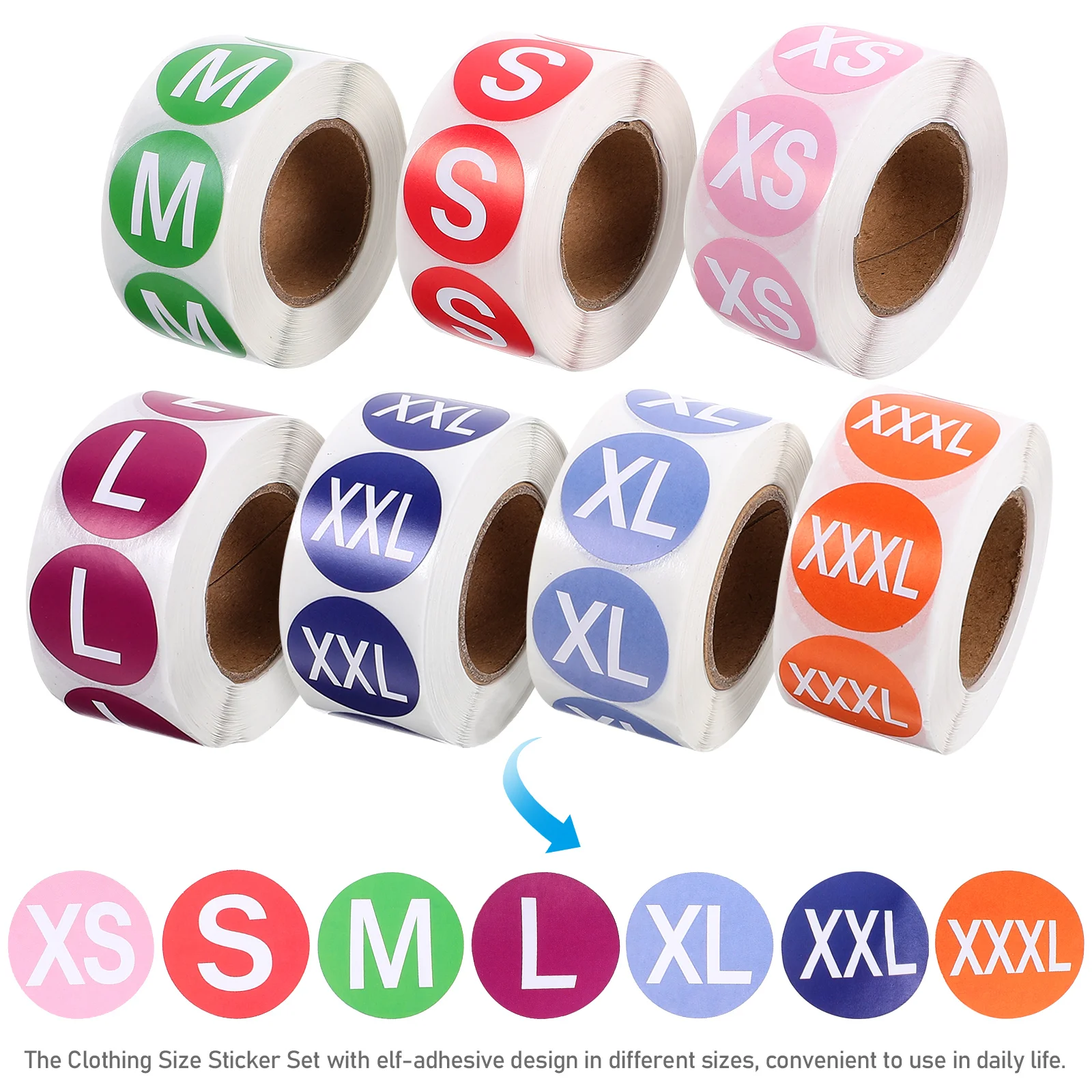 Labels for Storage Containers Size Sticker Nail Stickers Clothing Clothes Custom
