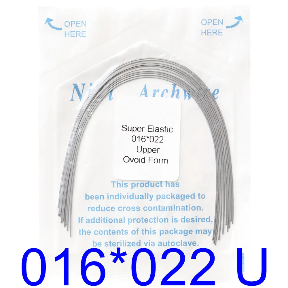 10 pcs/pack of High Quality Super Elastic Orthodontic Stainless Steel Dental Archwires In Various Sizes Dentistry Products