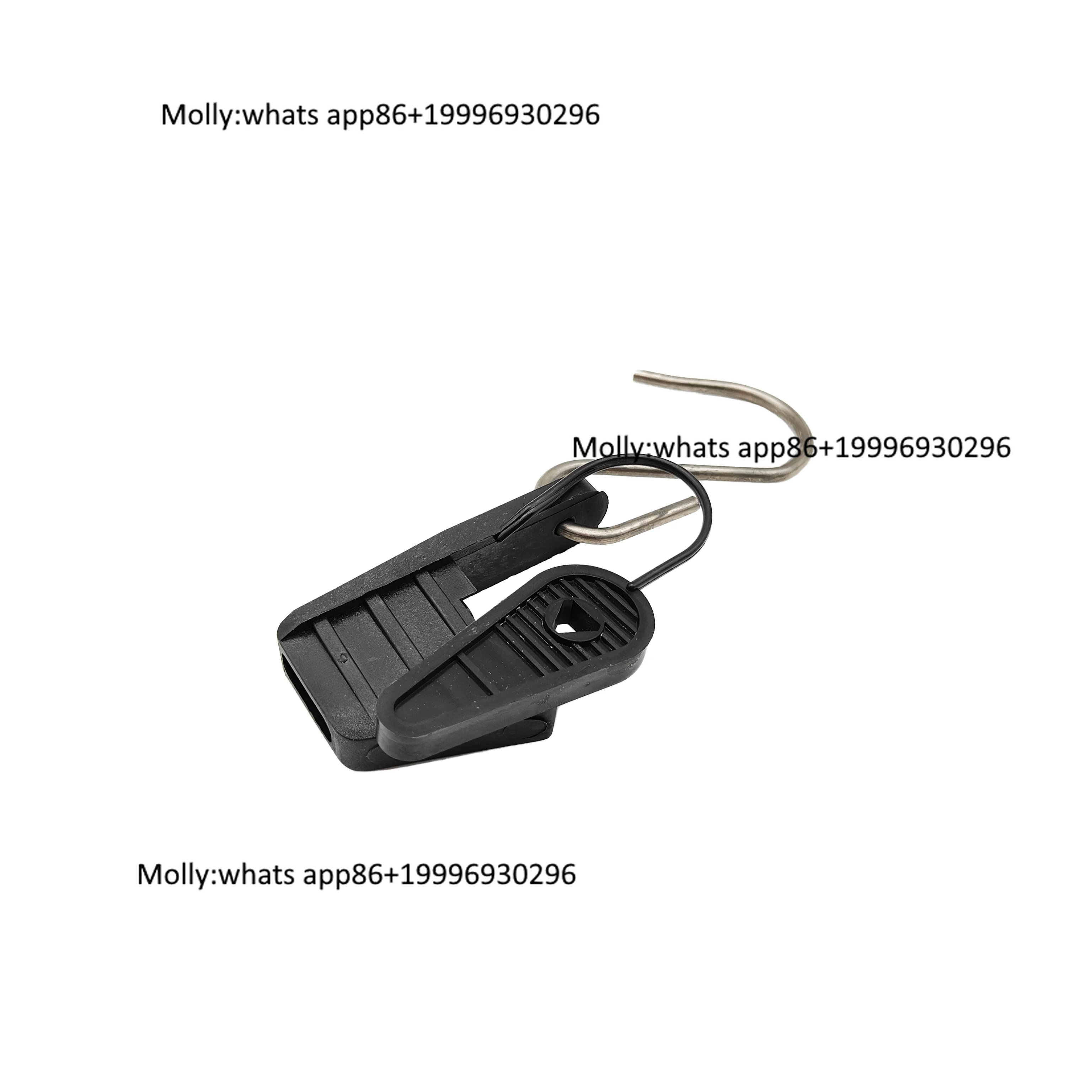 Factory Telecom Power Terminal Pole Line Tension Support Plastic Drop Cable Clamp