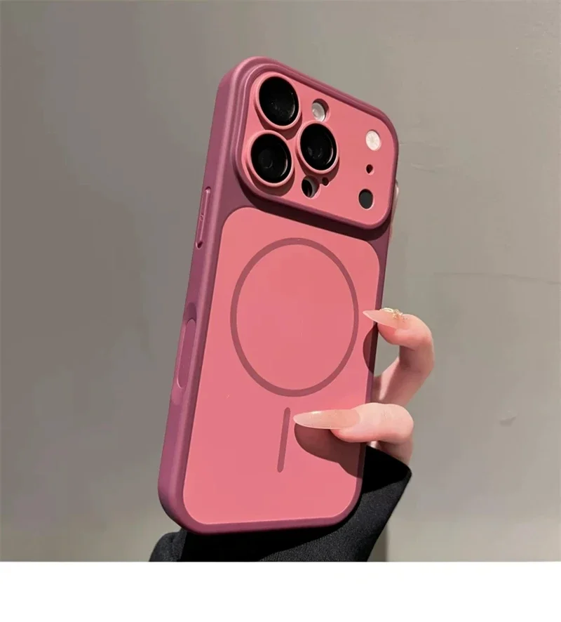 Luxuriöse Magnetische Matte Stoßfeste Handyhülle für iPhone 18 Pro Max 17 Air 16 15 14 13 12 11 Plus Magsafe Bumper Case Cover – Detail 10