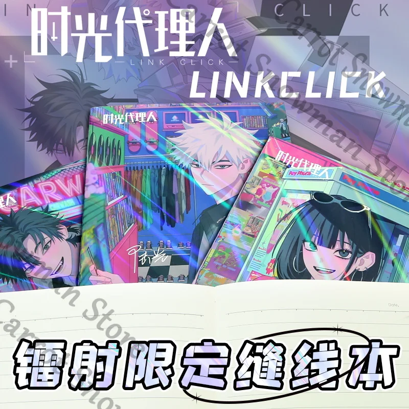 وصلة أنيمي أصلية انقر فوق لوكاس تشارلز تشياو لينغ المفكرة دفتر القرطاسية تلميذ المدرسة تأثيري الكرتون هدية تزيين