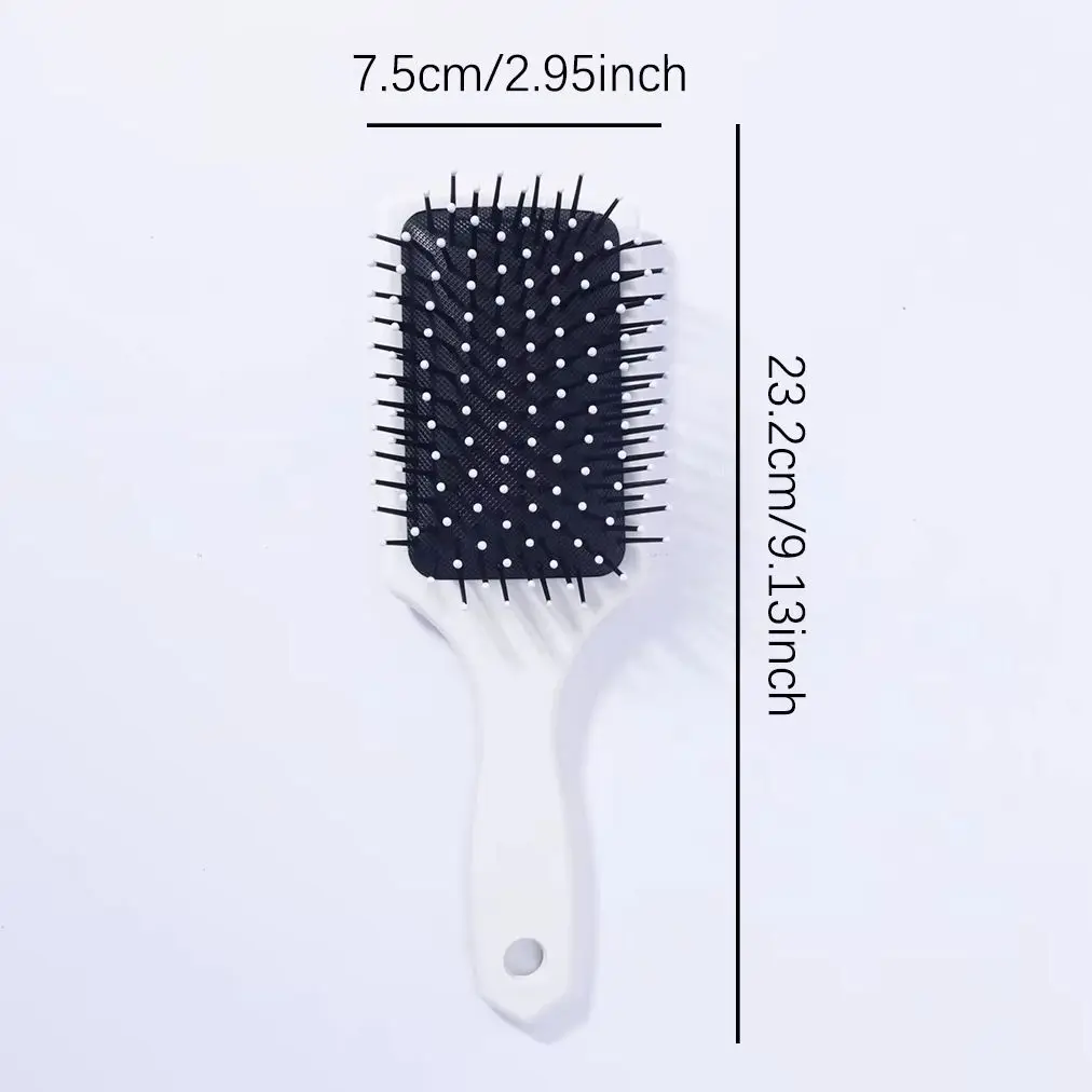 1 piece flower themed printed air cushion comb, cute girl hairstyle comb, ergonomic handle,Special for real hair wigs