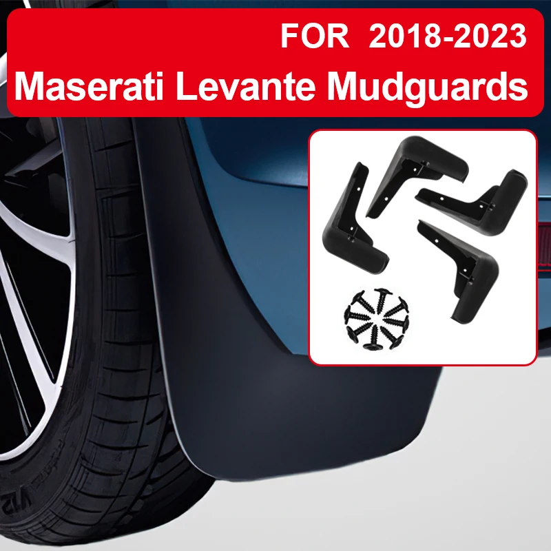 Soft Mud For Maserati Levante 2018-2023 Accessories TPE Mudguards Original Design Fender Anti-Snow Anti-Sand Guard Protector