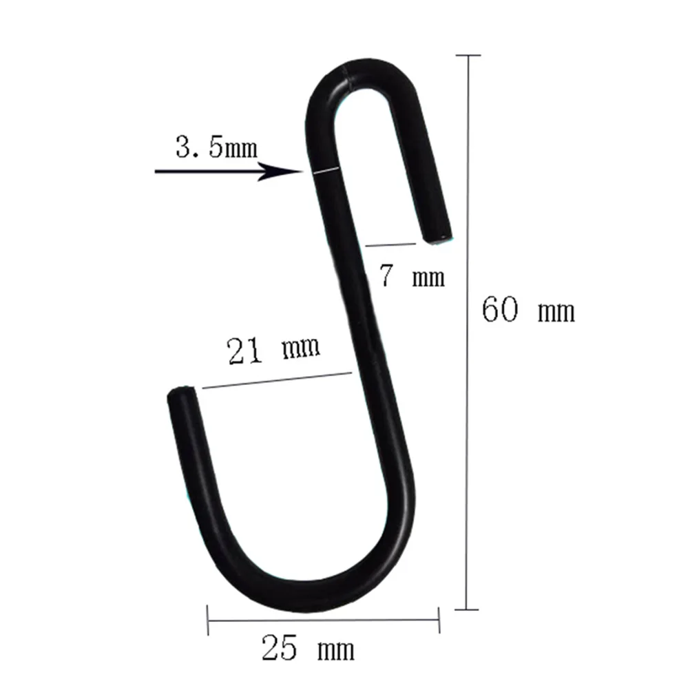 

30 pcs S Heavy Duty Metal Hooks Metal Kitchen Bathroom Closet Organizer Compact Multifunctional Hangers