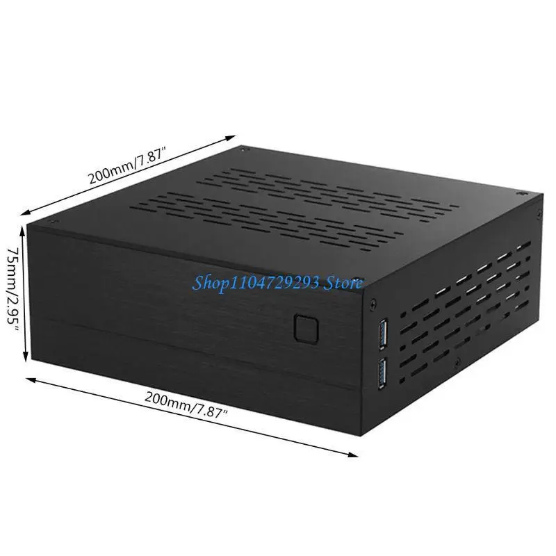 Y2GD ITX Mini Computadora para Case Auminum/ Vidry Chaule Home Cafet Box Game Game PC Cachoson CHASIS PEQUEÑO