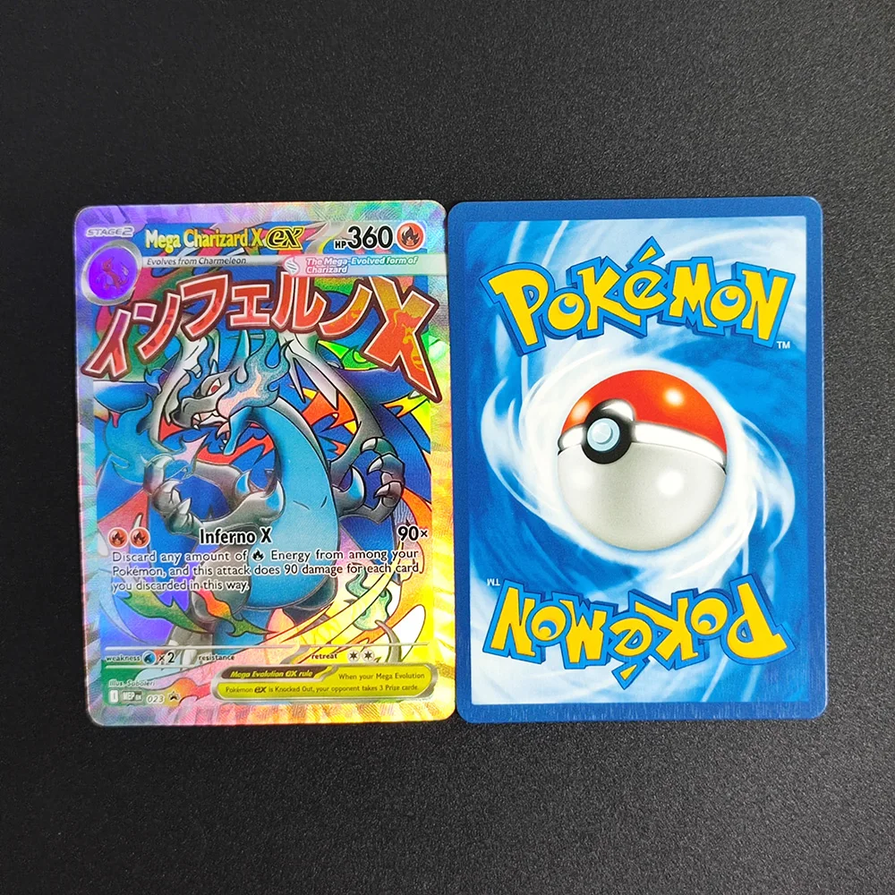 Self Made PTCG English Mega Evolution Mega Charizard X ex Hobby Collection  Flash Card Toy for Kids Gift - AliExpress 26