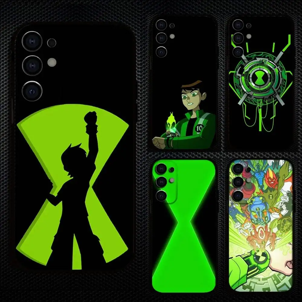 

B-Ben 10 Cartoon Phone Case For Samsung S25,S24,S21,S22,S23,S30,Ultra,S20,Plus,Fe,Lite,Note,10,9,5G Black Cover