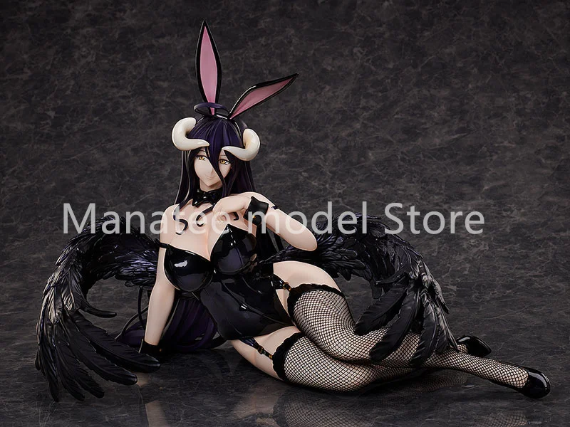 تحرير أفرلورد ألبيدو الأرنب الأسود الأصلي. 1/4 بولي كلوريد الفينيل عمل الشكل أنيمي نموذج اللعب جمع دمية هدية #2