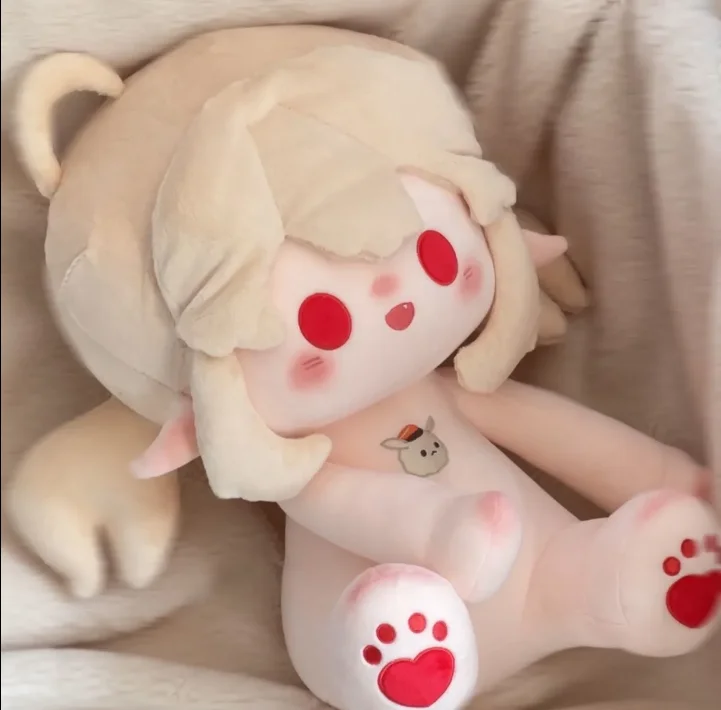 Genshin Impact Klee 40CM Cotton Doll Cosplay Clothes Adorable Delicacy Furry Plushie Ears Xmas Gifts Toys for Kids Cute